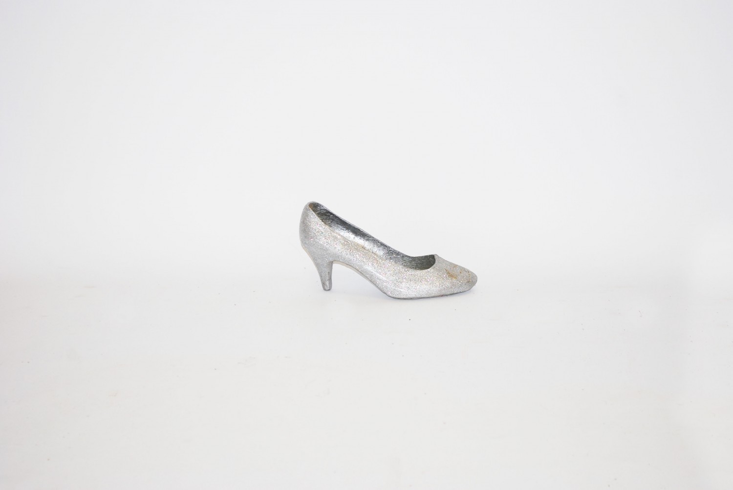 Silver Shoe (25cm) - Theme Prop Hire