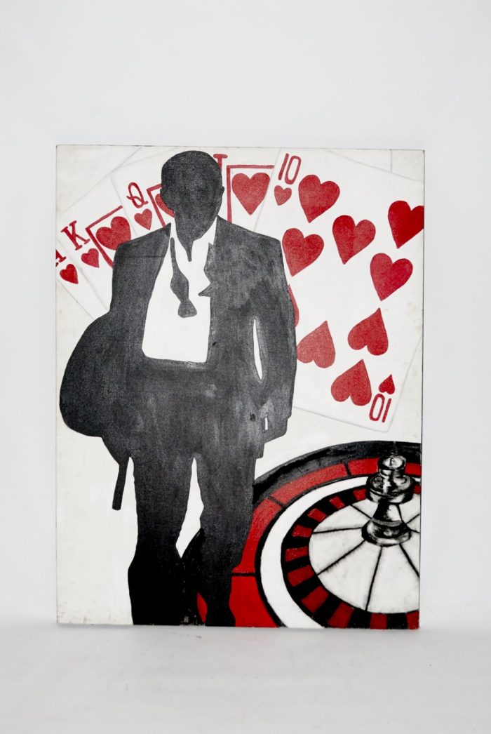 12.CASINO POSTER(MALE)(ON BACKING BOARD)
