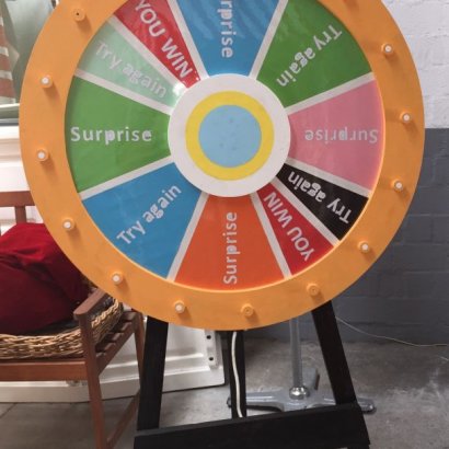 Spinning Wheel (1.7m (H) x 1m (W)) - Theme Prop Hire