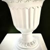 White Urn - Vase (Plastic)(0.35m High x 0.3m Wide)